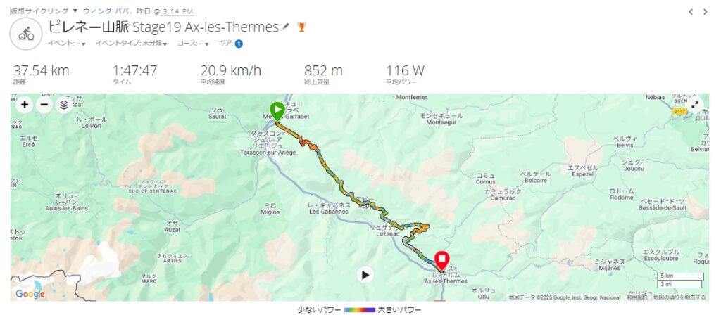 ピレネー山脈　Stage19　Ax-les-Thermes